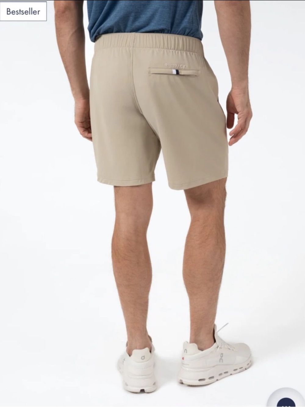 Rhoback Men’s Performance Shorts 3XL Beige Athletic Gym Golf Lightweight